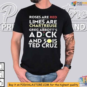 Humorous Anti-Politician Shirt, Greg Abbott and Ted Cruz Satire