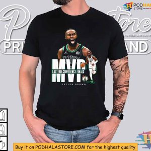 Jaylen Brown MVP Shirt 2024 Eastern Conference Finals Commemorative 2