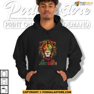 Juneteenth African American Black Lion 1865 King Shirt For Men Women 3