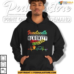 Juneteenth Blackity Heartbeat Black History African America Shirt