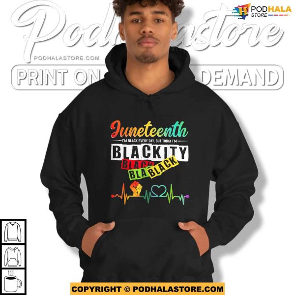 Juneteenth Blackity Heartbeat Black History African America Shirt