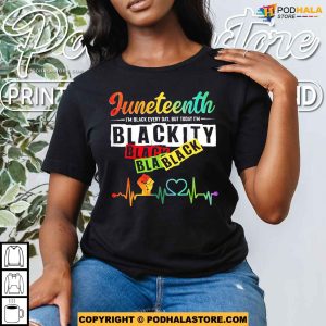 Juneteenth Blackity Heartbeat Black History African America Shirt 2