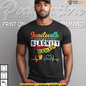 Juneteenth Blackity Heartbeat Black History African America Shirt 3
