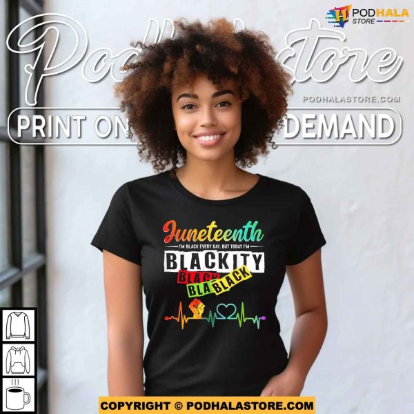 Juneteenth Blackity Heartbeat Black History African America Shirt