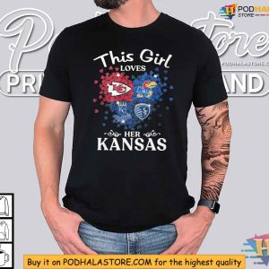 Kansas Sports Teams Shirt for Women Kansas City Chiefs Jayhawks Royals and Sporting KC Apparel 3