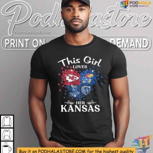 Kansas Sports Teams Shirt for Women Kansas City Chiefs Jayhawks Royals and Sporting KC Apparel 4
