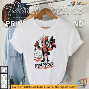 Marvel Deadpool 1 Dad Sketch Fathers Day Shirt Perfect Gift for Superhero Dads 3