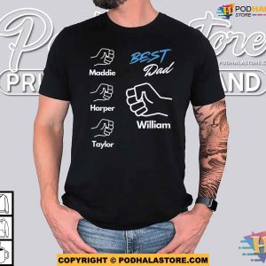 Matching Dad and Son Personalized Fathers Day Fist Bump Shirt