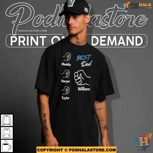 Matching Dad and Son Personalized Fathers Day Fist Bump Shirt 5