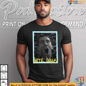 Nicolas Cage Fan Shirt Bite Down Graphic Design 2