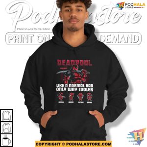 Personalized Deadpool Dad Fathers Day Shirt Custom Gifts For Dad 3