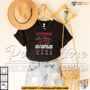 Personalized Deadpool Dad Fathers Day Shirt Custom Gifts For Dad 4