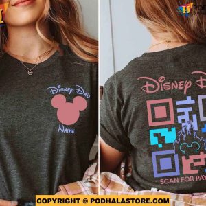 Personalized Disney Dad Scan For Payment Shirt Custom Fathers Day Gifts 2