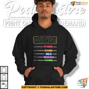 Personalized I Am Their Father Shirt With Lightsabers Best Fathers Day Gift 2024 2