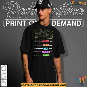 Personalized I Am Their Father Shirt With Lightsabers Best Fathers Day Gift 2024 3