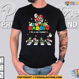 Personalized Super Daddio Shirt Custom Kid Name Fathers Day TShirt 2