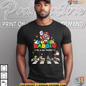 Personalized Super Daddio Shirt Custom Kid Name Fathers Day TShirt 5