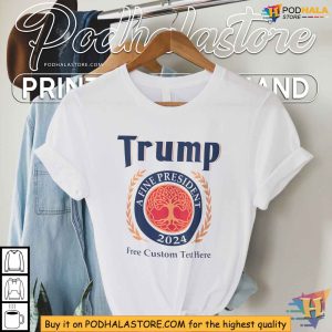 Personalized Trump 2024 Shirt A Fine President Custom Text 3
