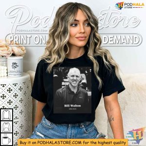 RIP Bill Walton 1952-2024 Memorial Shirt, Honoring a Basketball Legend