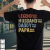 Retro Custom Legend Husband Daddy Papa Shirt, Personalized Fathers Day Gift for Grandpa