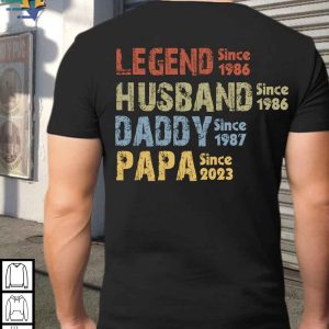 Retro Custom Legend Husband Daddy Papa Shirt Personalized Fathers Day Gift for Grandpa 3