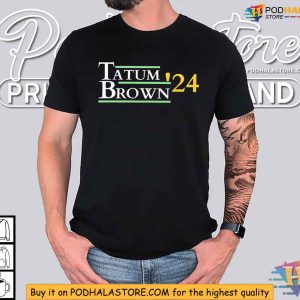 Tatum Brown 2024 Shirt, Boston Celtics Basketball Duo