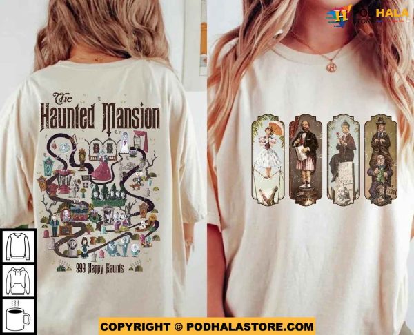 The Haunted Mansion Map Shirt, Stretching Room Disney TShirt