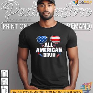 All American Bruh Fourth of july Boys American Teen 4th Of July Shirt 3
