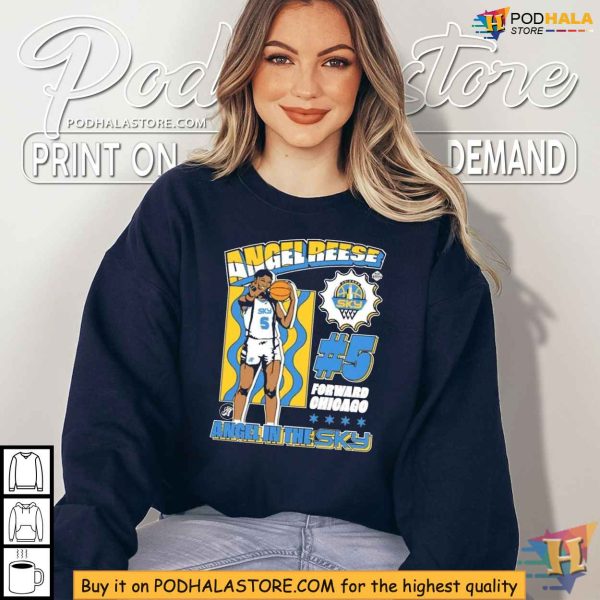 Angel Reese #5 Forward Chicago Sky Womens Basketball Shirt