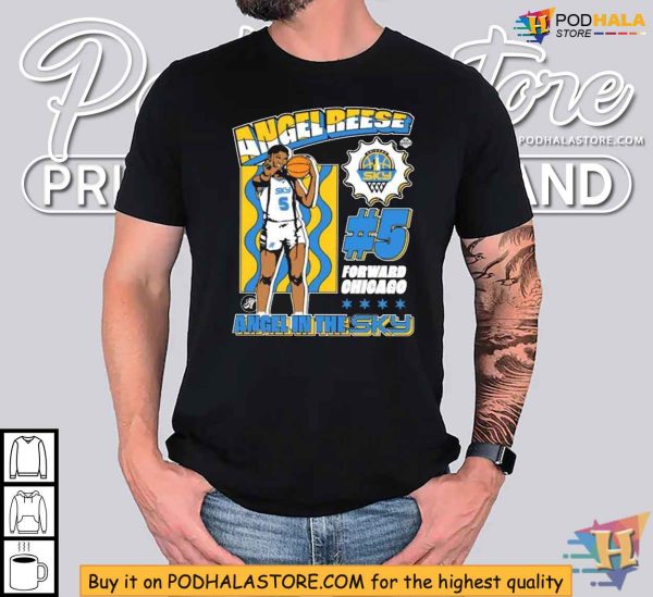 Angel Reese #5 Forward Chicago Sky Womens Basketball Shirt