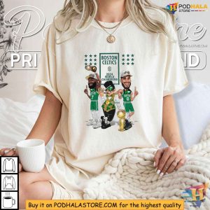 Boston Celtics 2024 World Champions Shirt, Tatum & Brown Celebration