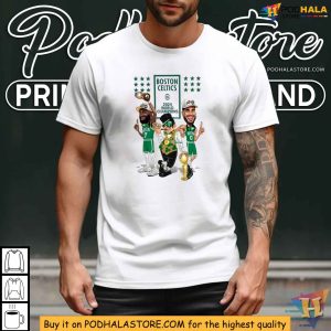 Boston Celtics 2024 World Champions Shirt Tatum Brown Celebration 3