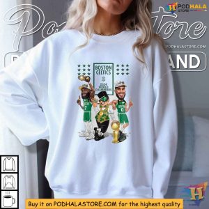 Boston Celtics 2024 World Champions Shirt Tatum Brown Celebration 4