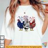 Chicken USA Flag Patriotic Chicken Lover 4th Of July Shirt
