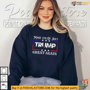 Donald Trump Patriotic Firework Make 4th Of July Great Again Shirt