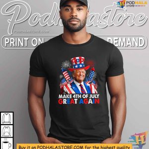 Donald Trump Patriotic Firework Make Great Again 4th Of July Shirt 3
