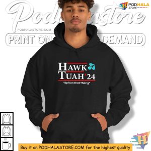 Funny Hawk Tuah 2024 Election Shirt, Spit on that Thang Design