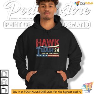 Hawk Tuah 2024 Shirt Patriotic Spit on That Thang Humor Tee 4