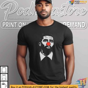 Kyrie Irving Clown Nose Shirt, Satirical Sports Apparel by Dave Portnoy