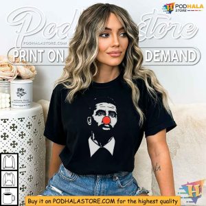 Kyrie Irving Clown Nose Shirt Satirical Sports Apparel by Dave Portnoy 3