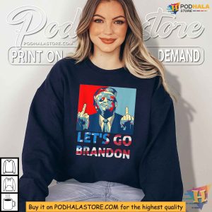 Lets Go Brandon Pro Trump 2024 Flag Anti Joe Biden Shirt 4