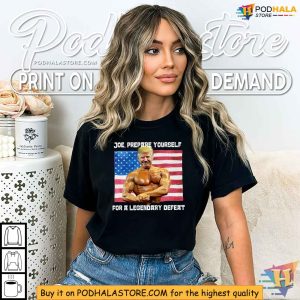 Patriotic Trump Bodybuilder Flexing Muscles American Flag Shirt 3