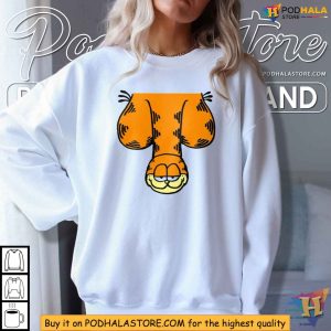 Provocative Garfield Cat Shirt Humorous Novelty Graphic Tee 2