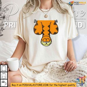 Provocative Garfield Cat Shirt Humorous Novelty Graphic Tee 3