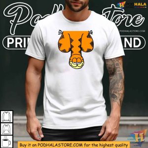 Provocative Garfield Cat Shirt Humorous Novelty Graphic Tee 4