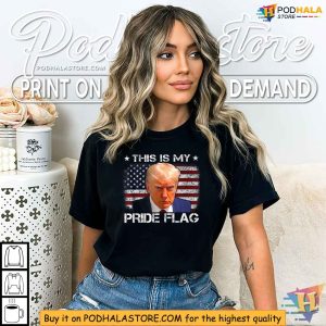 This Is My Pride Flag Trump 2024 American Flag 4th of July Shirt 3