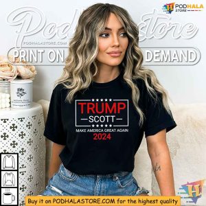 Trump Scott 2024 Election Shirt, Support MAGA Campaign Apparel
