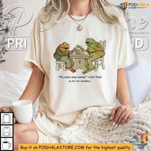 We Must Stop Eating Frog and Toad Shirt, Toad Eating Scene Apparel