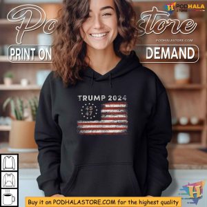 47 Trump 2024 American Flag Shirt 2024 Election Support Apparel 3