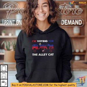 Alley Cat Voting Shirt Political Satire Trump Parody Election Tee 3
